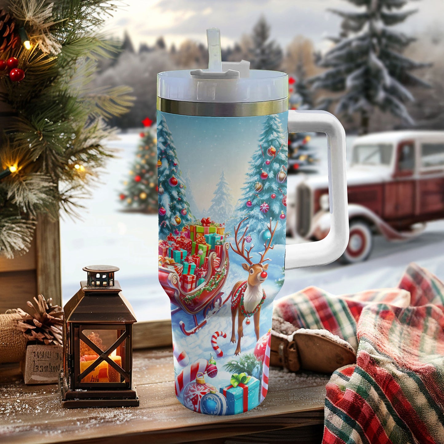 Shineful Tumbler Reindeer’s Ride