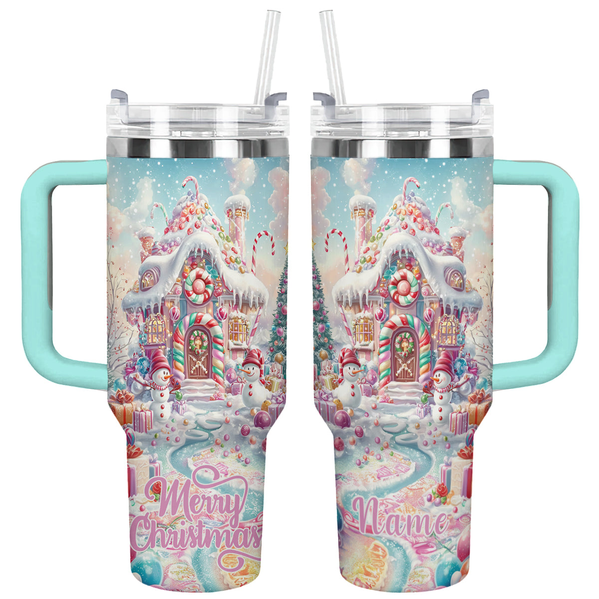 Shineful Tumbler Gingerbread House Christmas