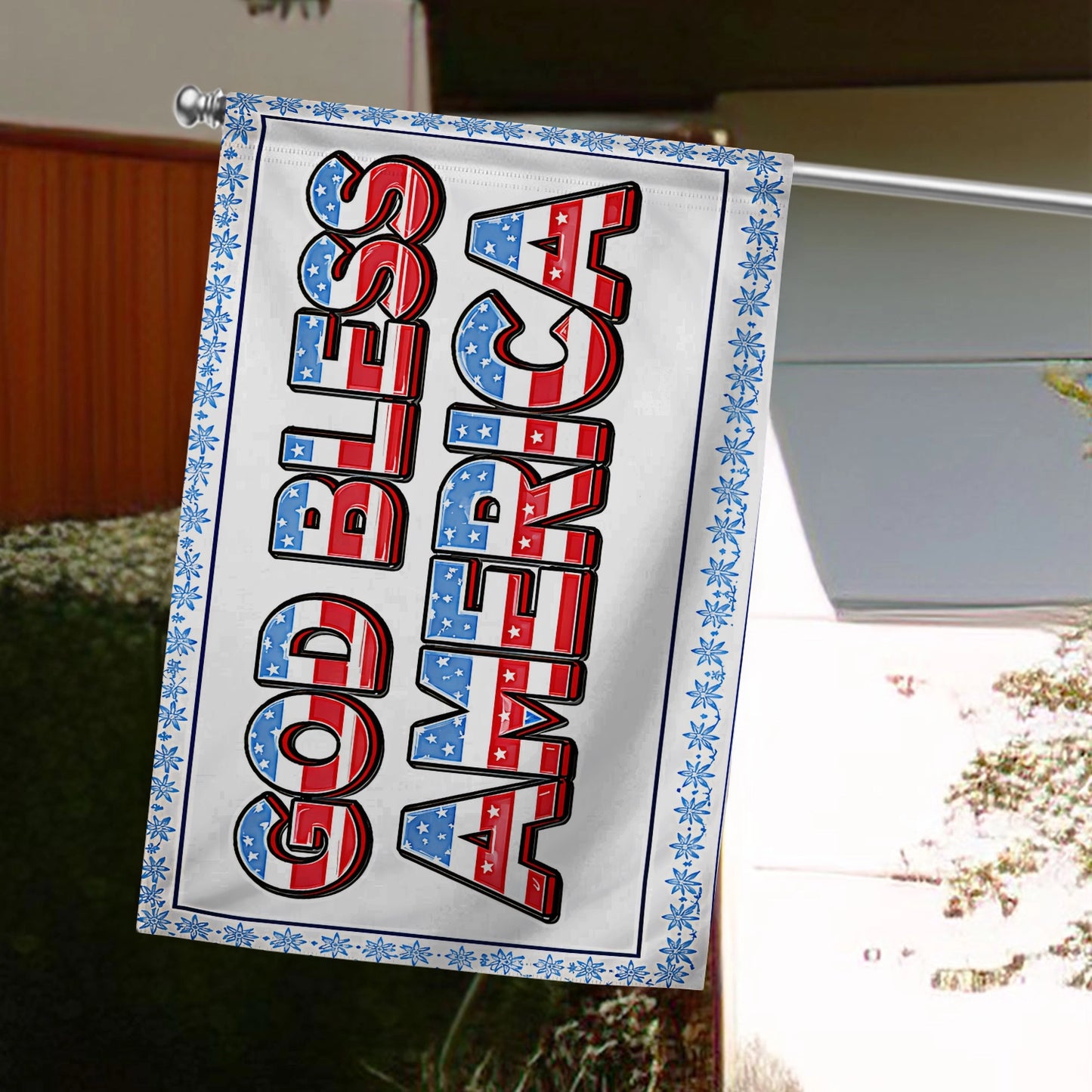 Shineful House Flag 30" x 40" - God Bless America