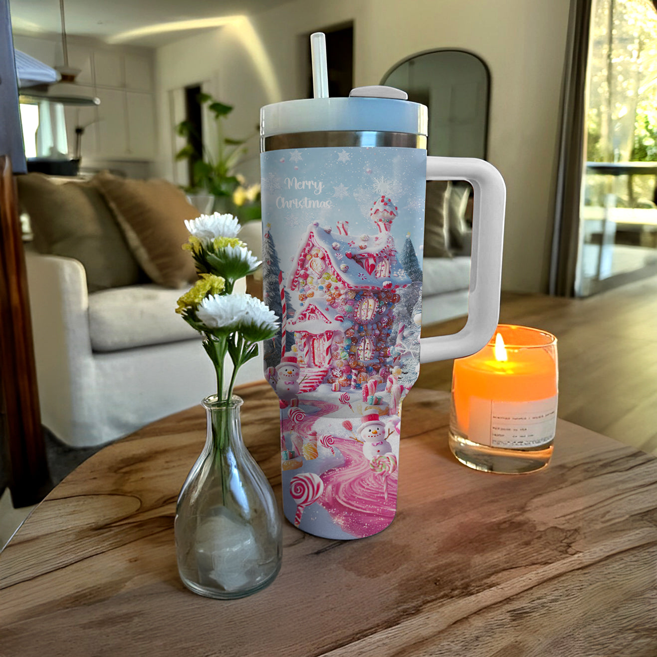 Shineful Tumbler Christmas Candy House