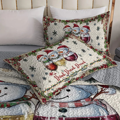 Shineful All Season Quilt 3-Piece Set - Cozy Christmas Vineyard