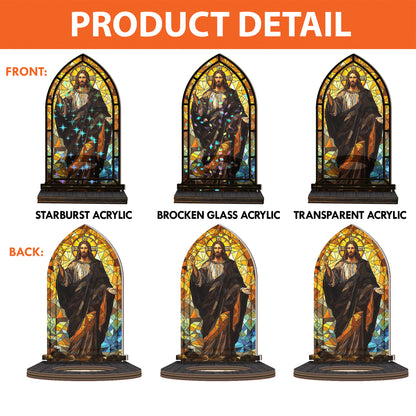 Shineful Suncatcher Candle Holder Christ’s Blessing
