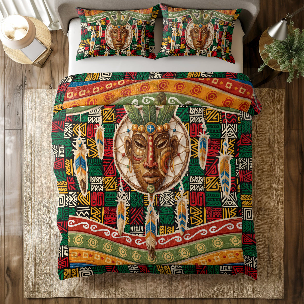 Shineful All Season Quilt 3-Piece Set Spirit of Ancestral Dreams