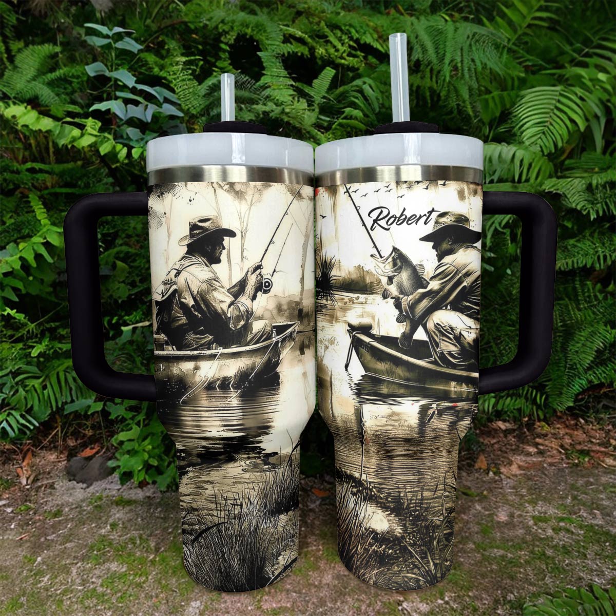 Shineful Tumbler Personalized Stunning Fishman