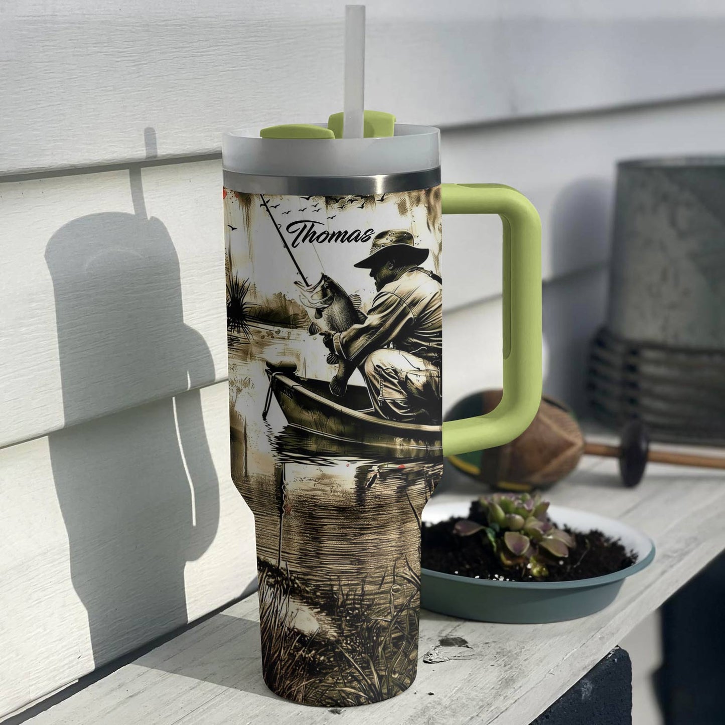Shineful Tumbler Personalized Stunning Fishman