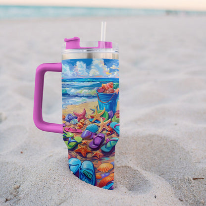 Shineful Tumbler Beach Flipflops