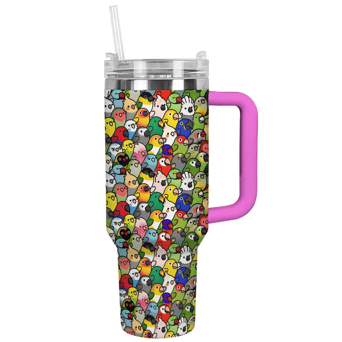 Parrot 40 Oz Shineful™ Tumbler Colorful Lk8 Hot Pink 40Oz