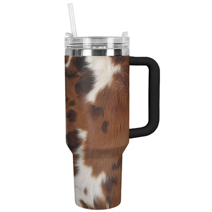 Shineful Tumbler Cow Cowhide