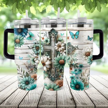 Shineful Tumbler Faithful Blooms