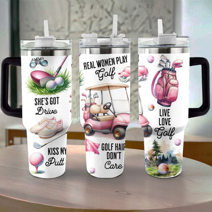 Shineful Tumbler Pink Golf