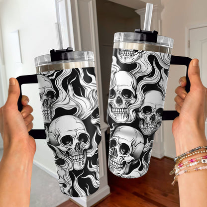 Shineful Tumbler Smokey Skulls
