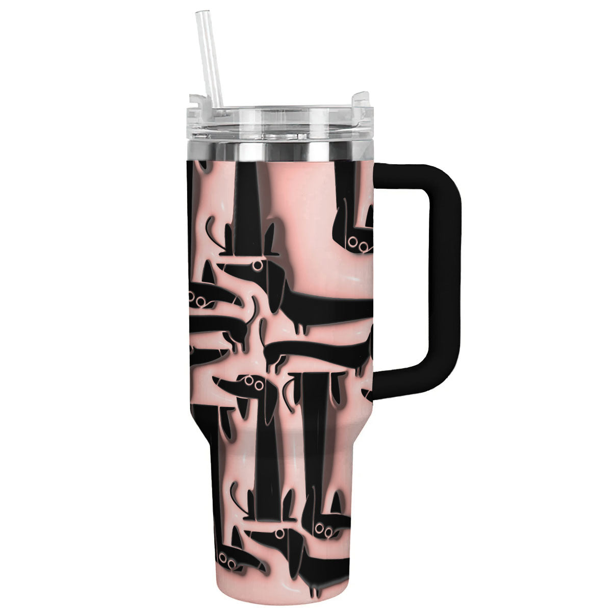 Dog 40 Oz Shineful™ Tumbler Innocent Dachshunds Lk8 Black 40Oz