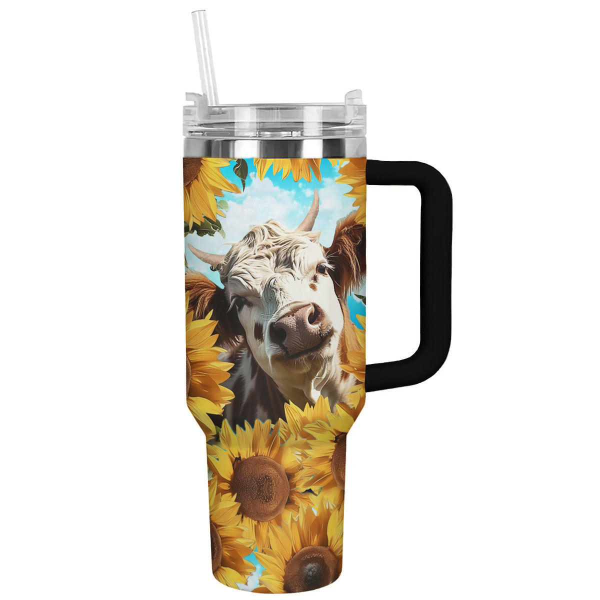 Cow 40 Oz Shineful™ Tumbler Curious Lk8 40Oz