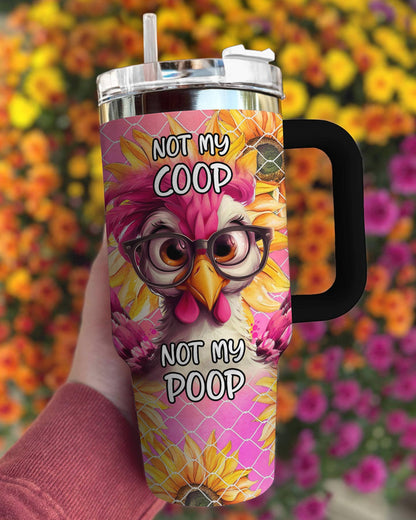 Chicken 40 Oz Shineful™ Tumbler Not Mine Lk8 40Oz