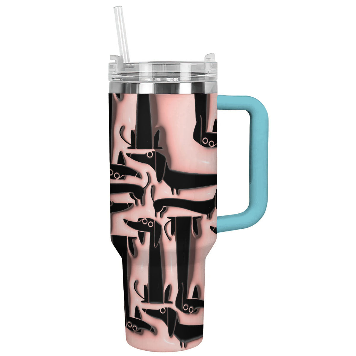 Dog 40 Oz Shineful™ Tumbler Innocent Dachshunds Lk8 Sky Blue 40Oz