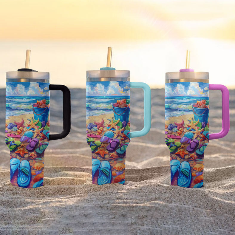 Shineful Tumbler Beach Flipflops