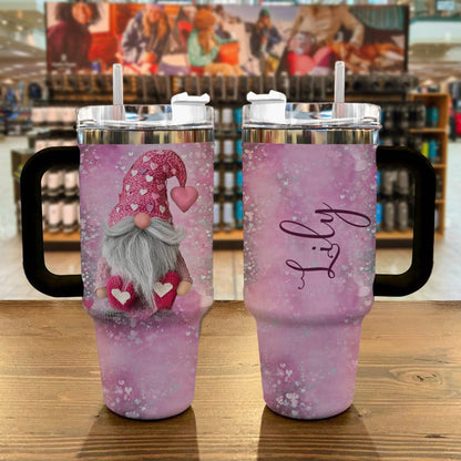Valentine 40 Oz Shineful™ Tumbler Gnome Lk8 Black 40Oz