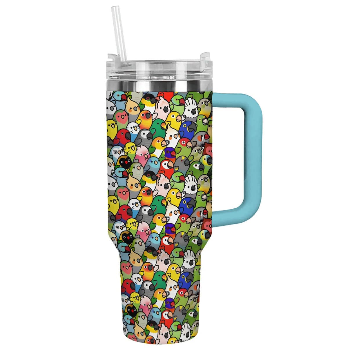 Parrot 40 Oz Shineful™ Tumbler Colorful Lk8 Sky Blue 40Oz
