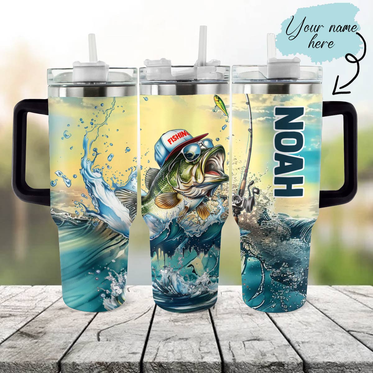 Shineful Tumbler Fishing Dad