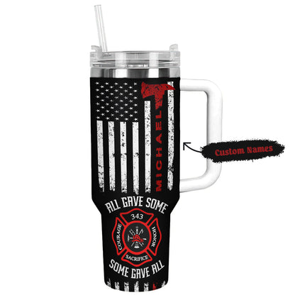 Shineful Tumbler Pesonalized Firefighter's Pride Cup