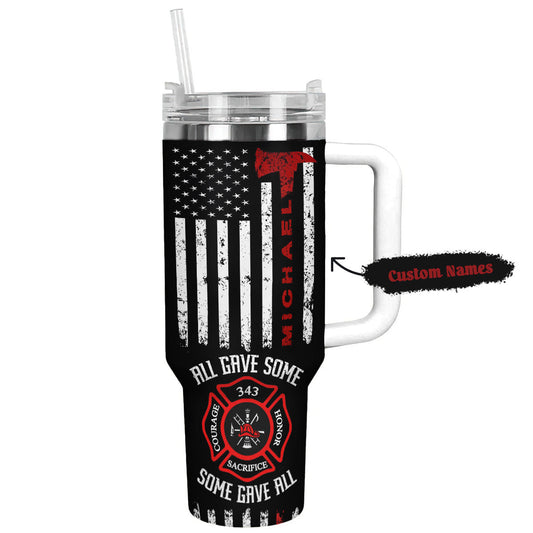 Shineful Tumbler Pesonalized Firefighter's Pride Cup