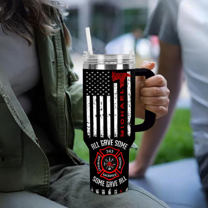 Shineful Tumbler Pesonalized Firefighter's Pride Cup