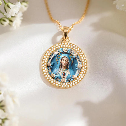 Shineful Blessed Virgin Mary Pendant Necklace