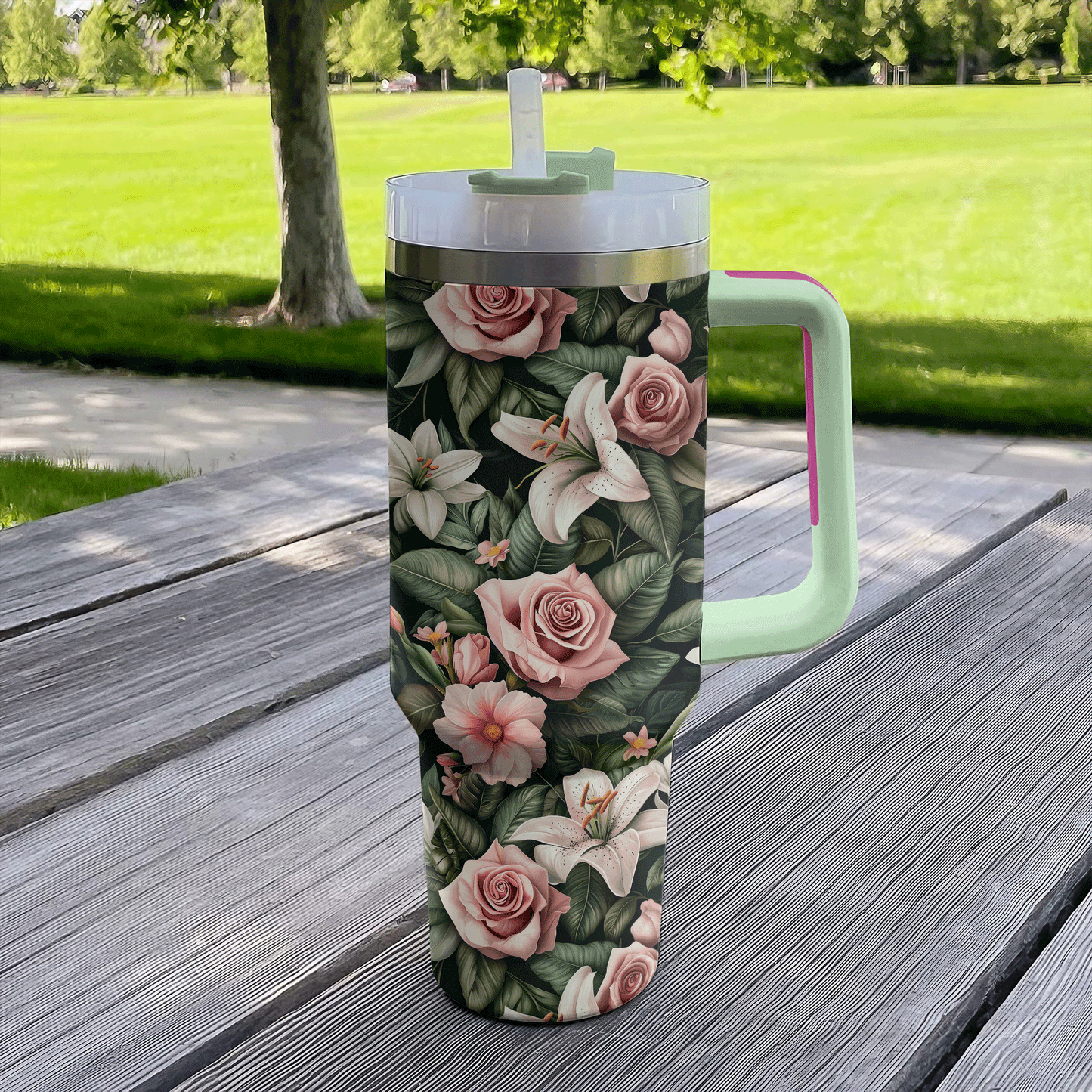 Shineful Tumbler Floral Meditation