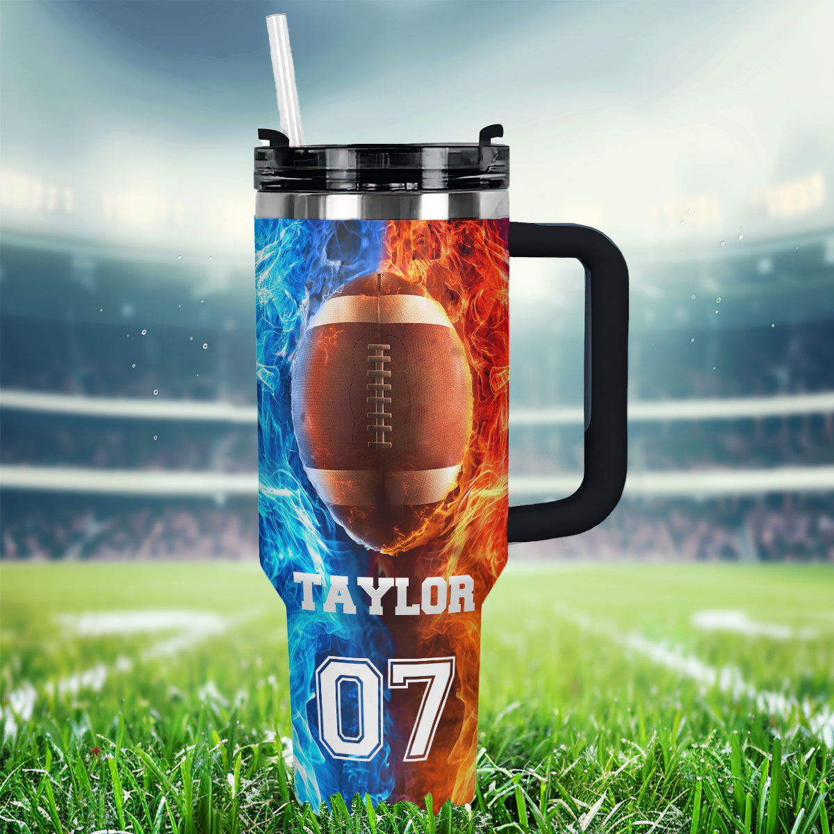 Shineful Tumbler Personalized Touchdown Games
