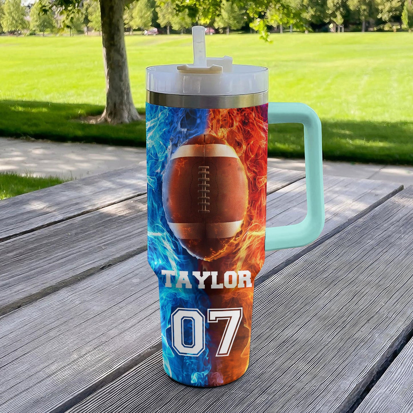Shineful Tumbler Personalized Touchdown Games