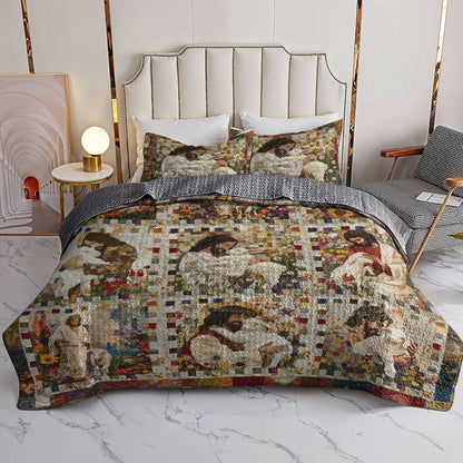 Shineful All Season Quilt 3-Piece Set God Finding My Soul