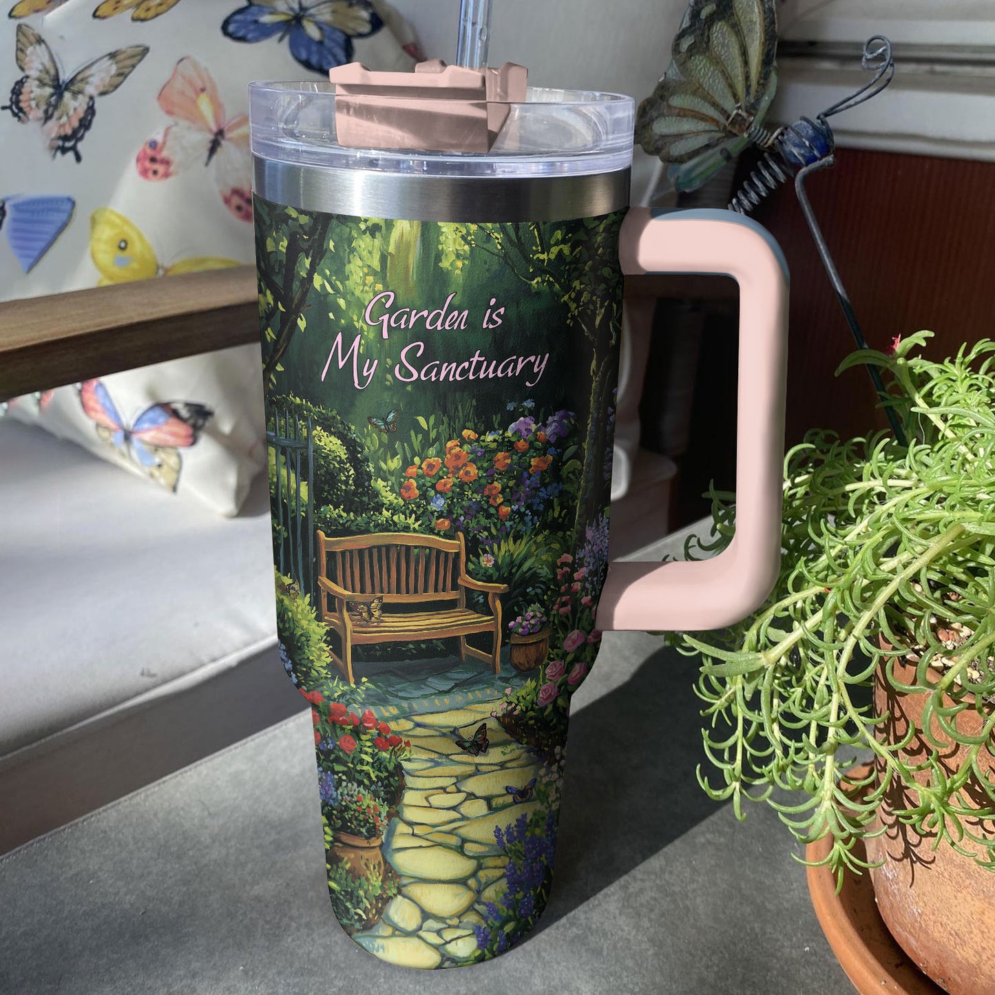 Shineful Tumbler Garden Is My Sanctuary
