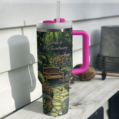 Shineful Tumbler Garden Is My Sanctuary