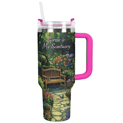 Shineful Tumbler Garden Is My Sanctuary
