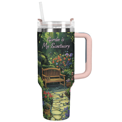 Shineful Tumbler Garden Is My Sanctuary