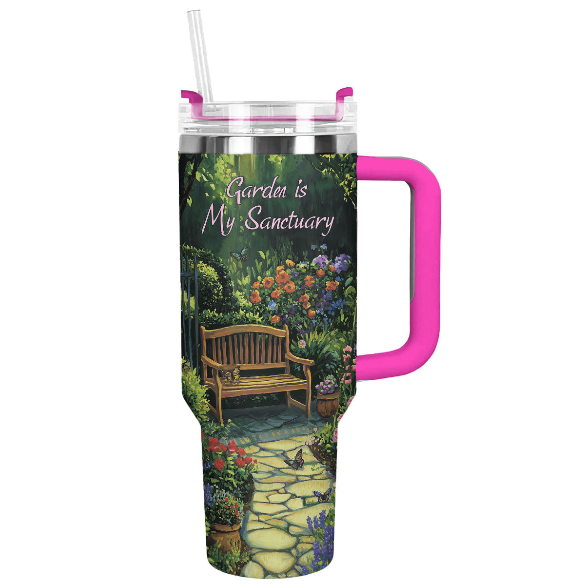 Shineful Tumbler Garden Is My Sanctuary