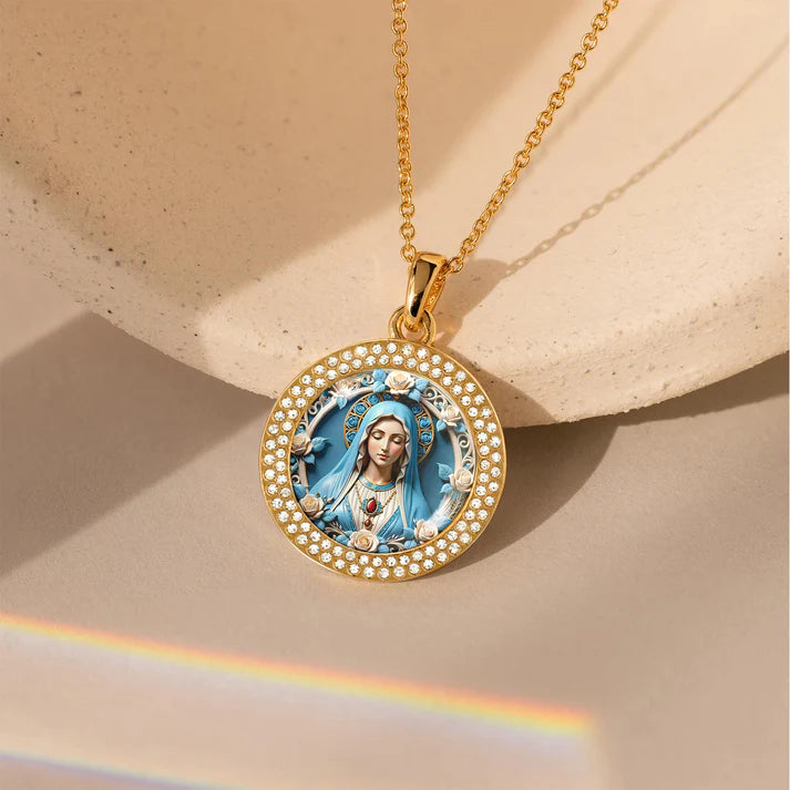Shineful Blessed Virgin Mary Pendant Necklace