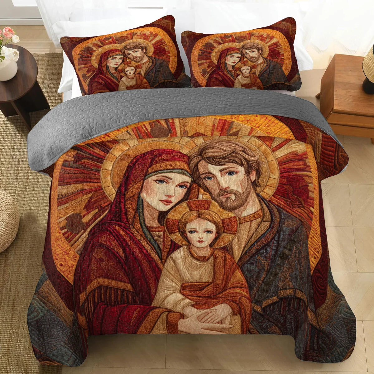 Shineful Quilt 3-Piece Set Icon of Sacred Light