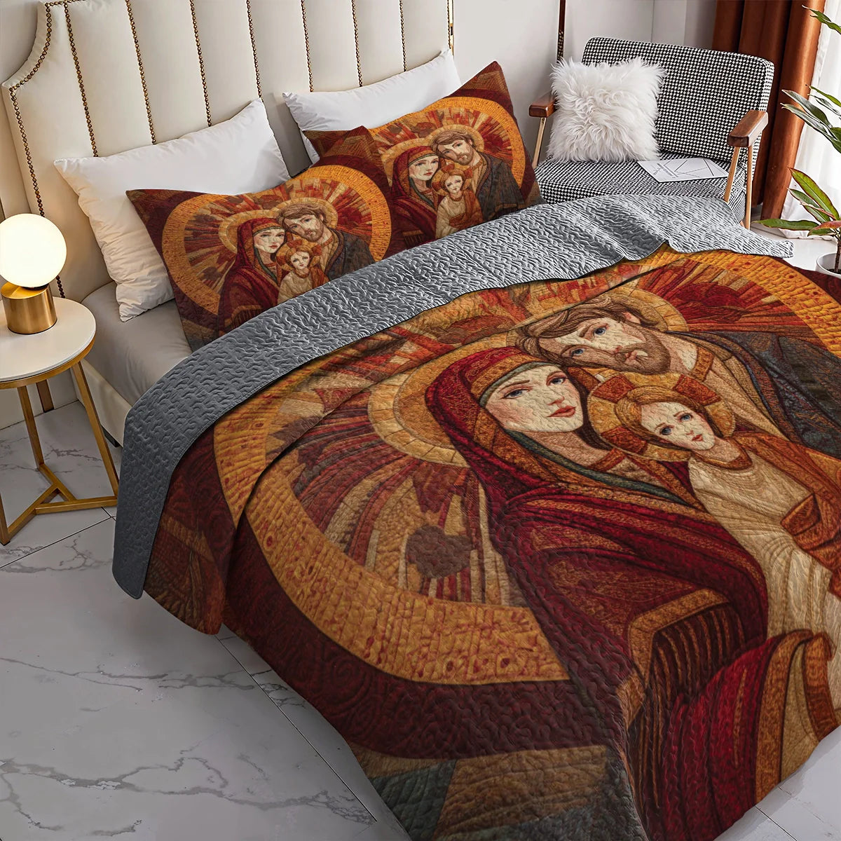 Shineful Quilt 3-Piece Set Icon of Sacred Light