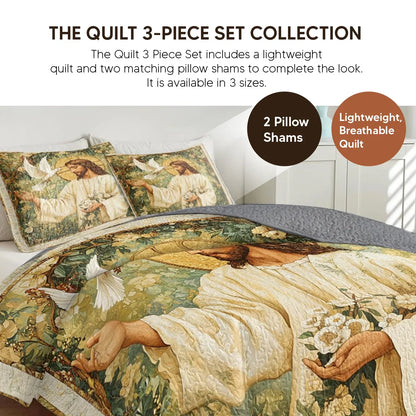 Shineful Quilt 3-Piece Set Sacred Kiss of the Mother