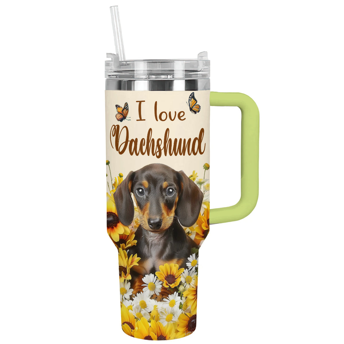 Shineful Tumbler Dachshund Sunflower Serenity