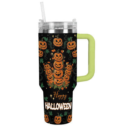 Shineful Tumbler Halloween Pumpkin Stack