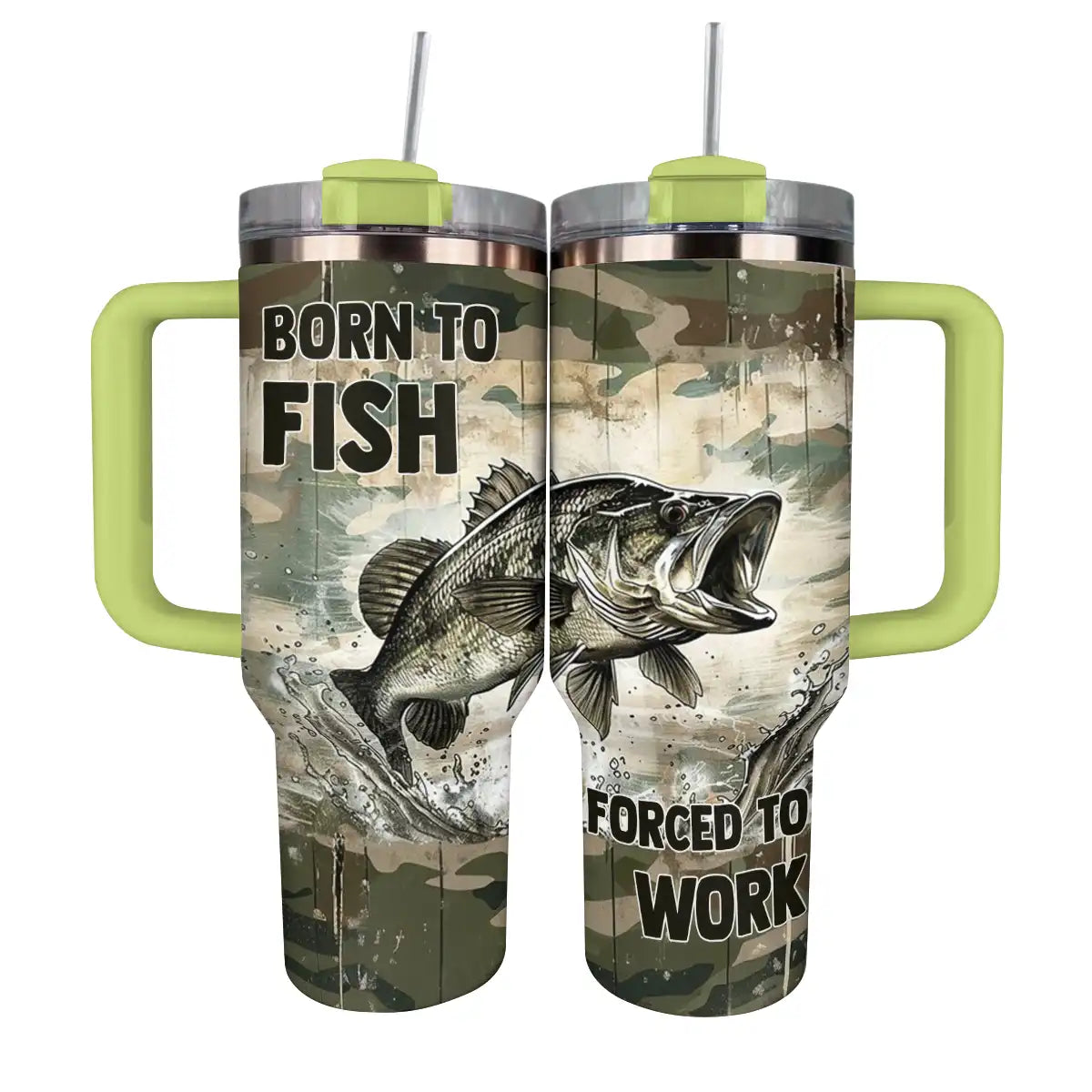 Shineful Tumbler Born to Fish