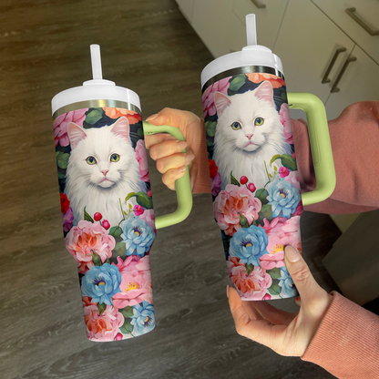 Shineful Tumbler Cat In Purrfect Garden