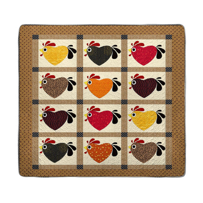 Shineful All Season Quilt 3-Piece Set Heartfelt Hen Haven
