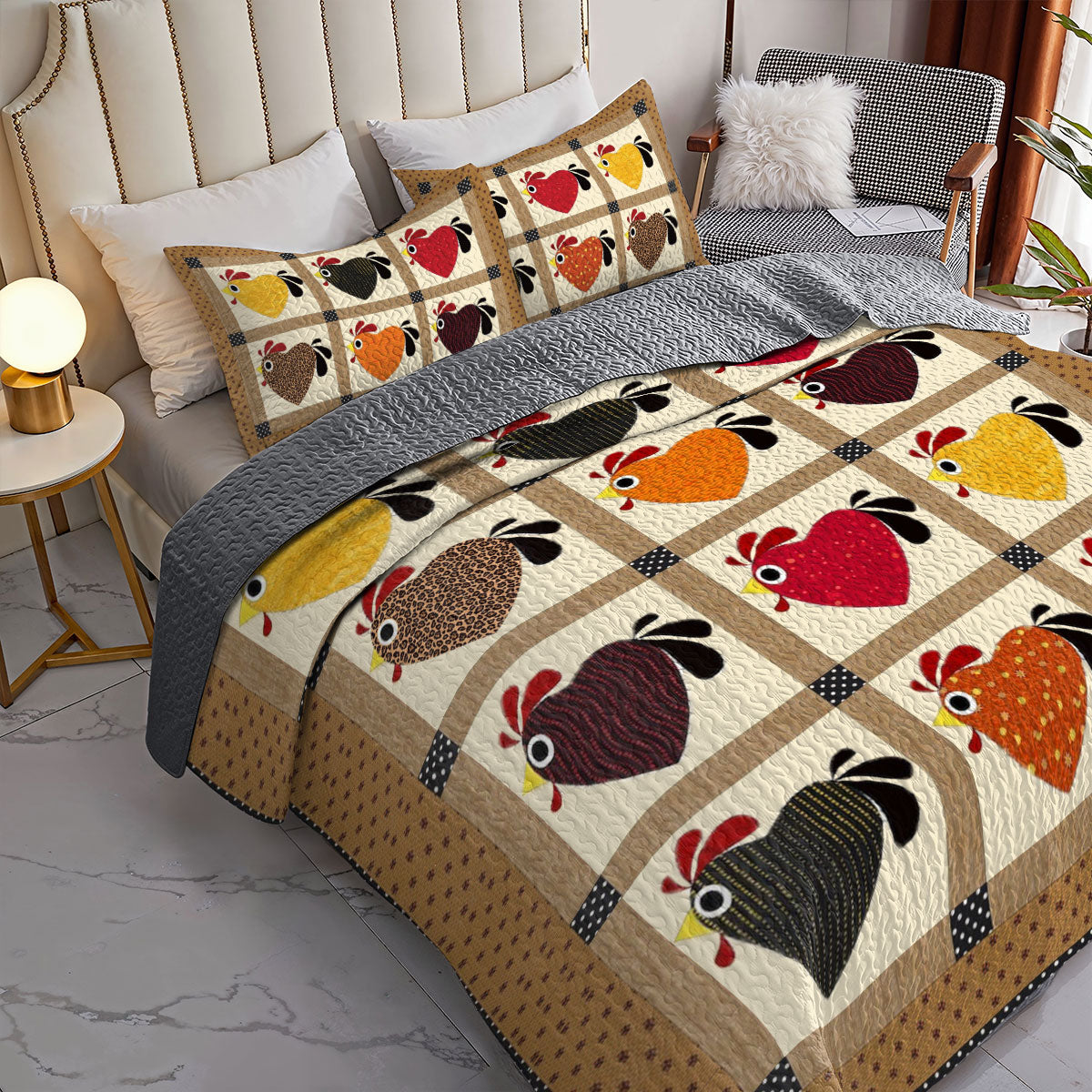 Shineful All Season Quilt 3-Piece Set Heartfelt Hen Haven