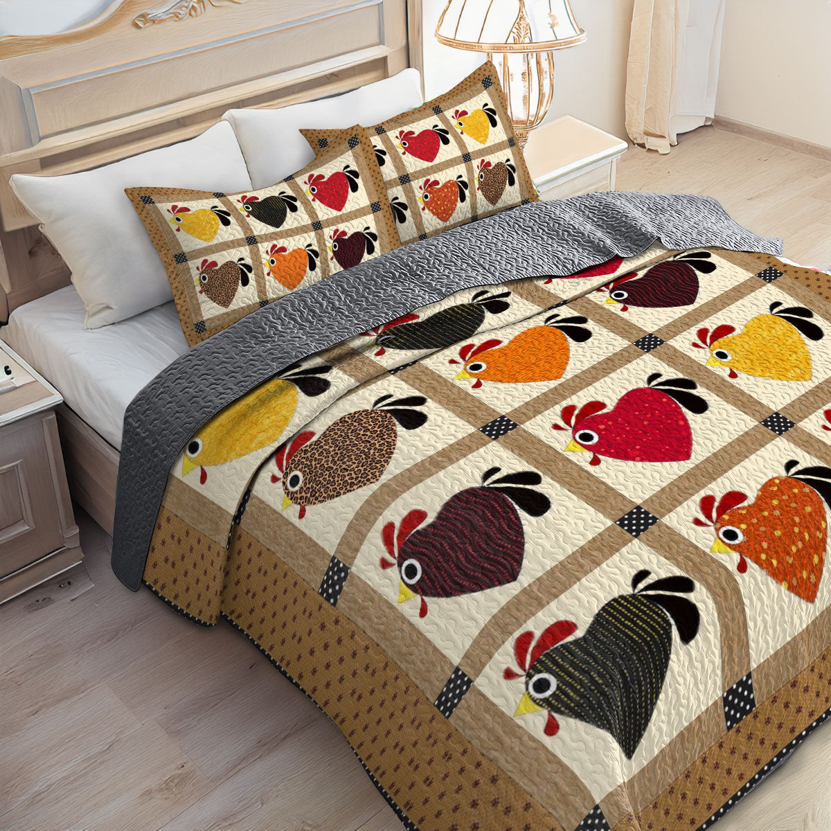 Shineful All Season Quilt 3-Piece Set Heartfelt Hen Haven