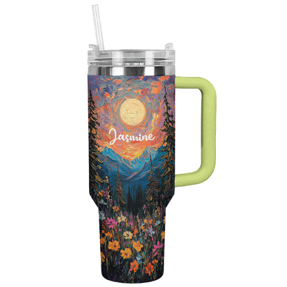 Shineful Tumbler Personalized Hippie Sunset Serenity