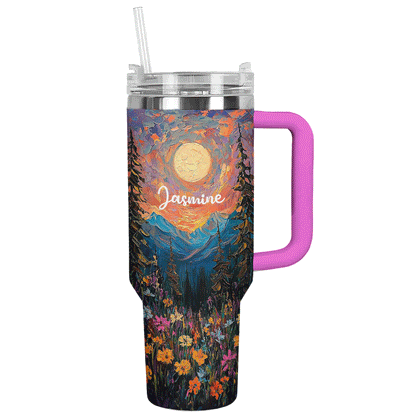 Shineful Tumbler Personalized Hippie Sunset Serenity