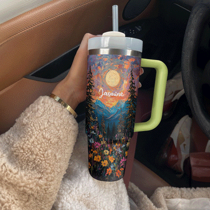 Shineful Tumbler Personalized Hippie Sunset Serenity